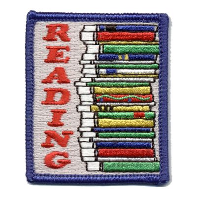 Reading Fun Patch (pile of books)
