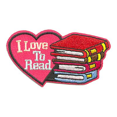 I Love to Read Fun Patch (heart)
