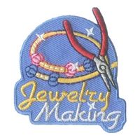 Jewelry Making Fun Patch (jewels and pliers)