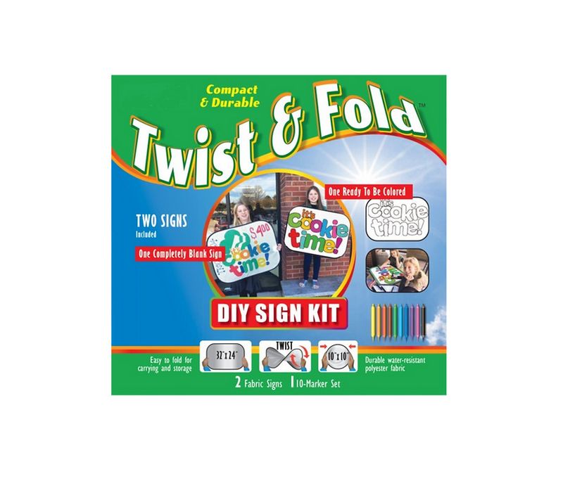 Foldable Cookie Sign - DIY Sign Kit with 2 Signs