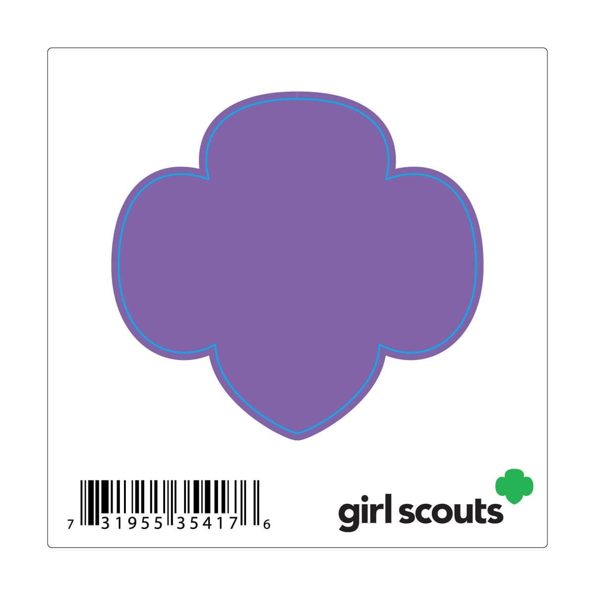 Trefoil Decal Sticker - Purple