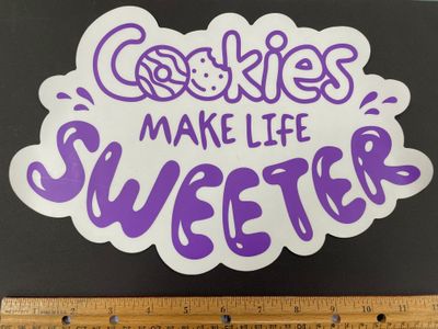 Cookies Make Life Sweeter Jumbo Sticker