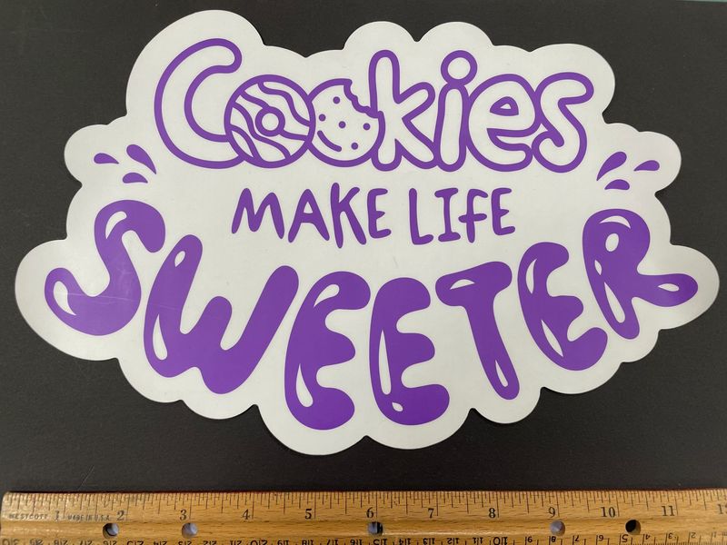 Cookies Make Life Sweeter Jumbo Sticker