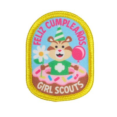 Feliz Cumpleanos Fun Patch - Chipmunk