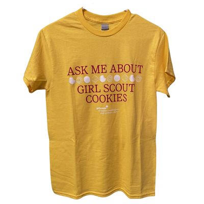 Ask Me About Cookies T-Shirt (Yellow)