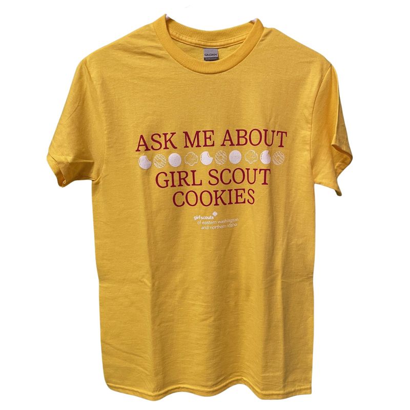Ask Me About Cookies T-Shirt (Yellow)