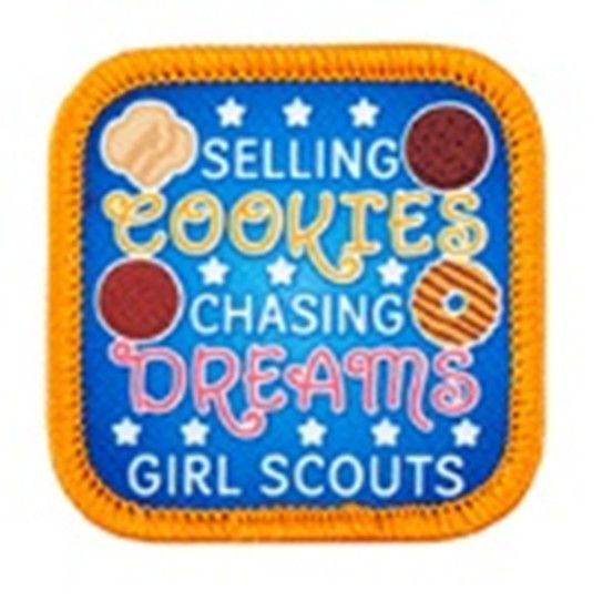 Selling Cookies Chasing Dreams Fun Patch