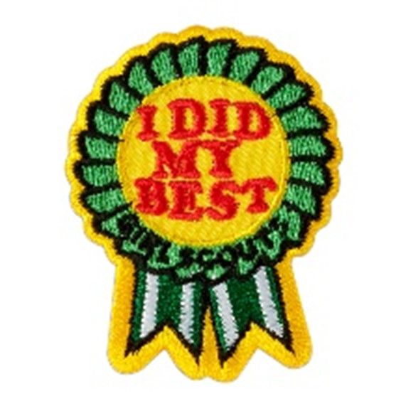 I Did My Best Ribbon Fun Patch