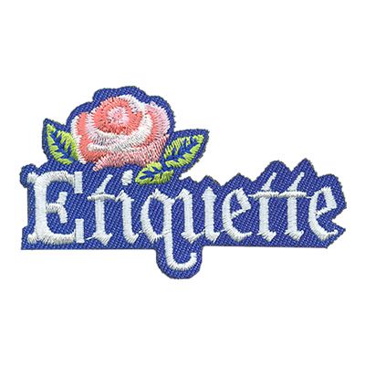 Etiquette Fun Patch (rose)