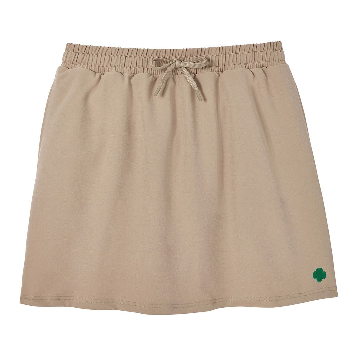 Cadette, Senior, Ambassador Khaki Stretch Skort