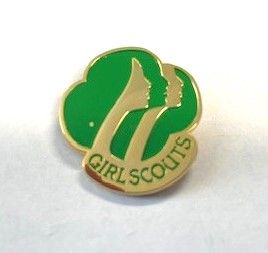Retired Girl Scouts Profiles Membership Pin - Gold Plated*