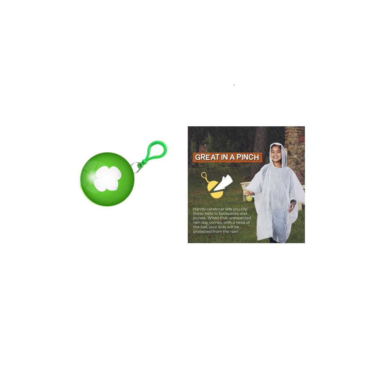 Trefoil Portable Rain Poncho