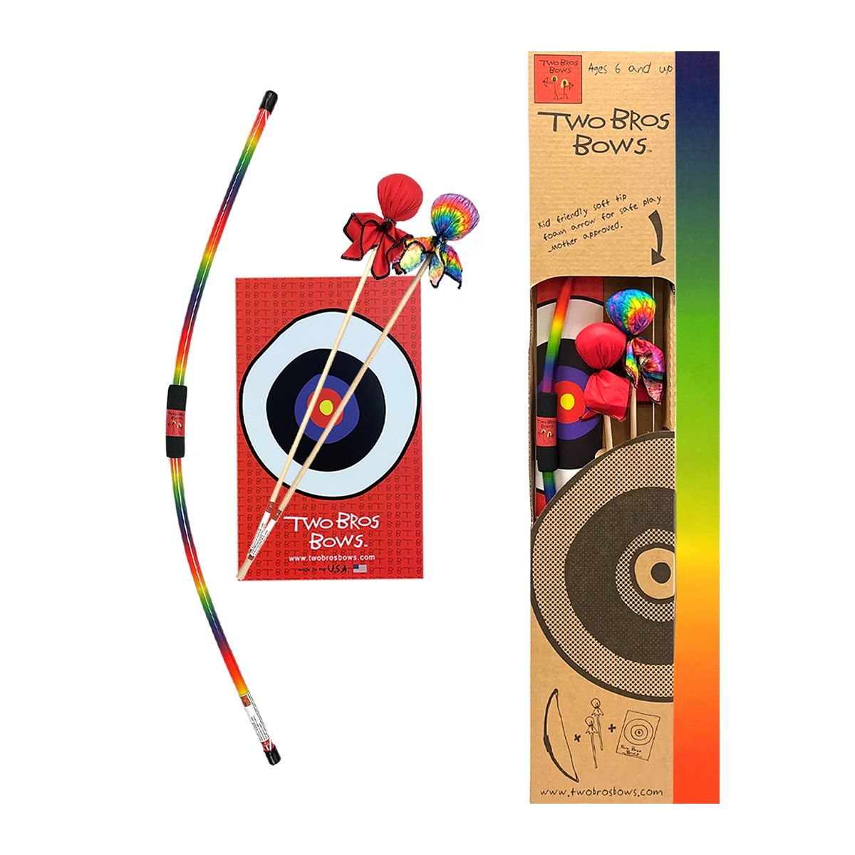 Two Bros Rainbow Bow and Arrow Set - Special Order