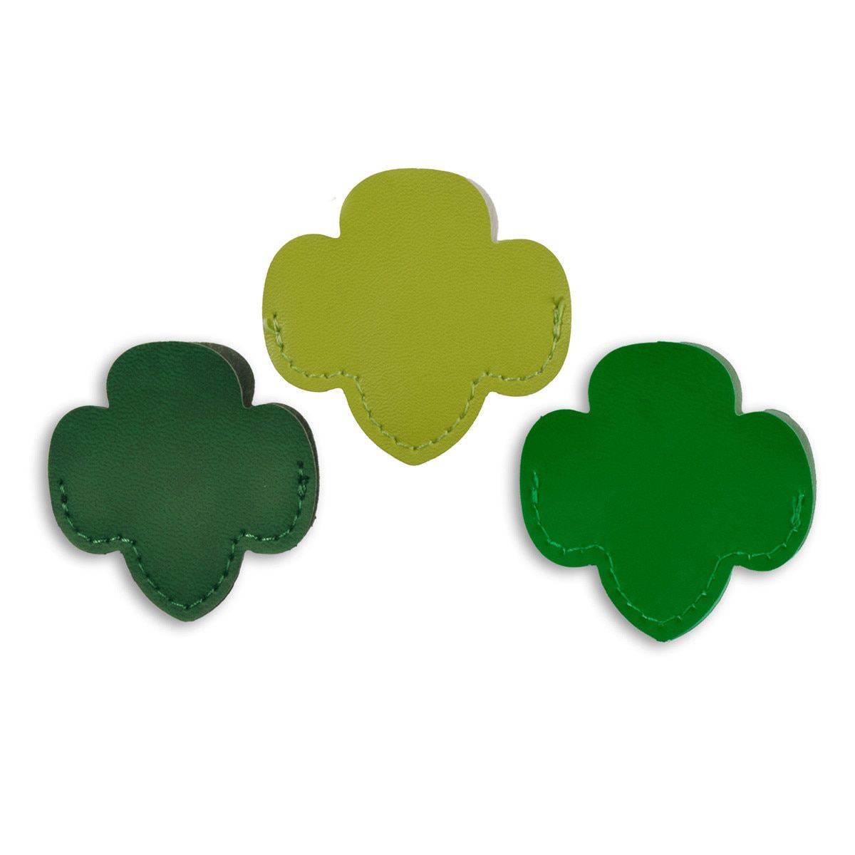 Trefoil Leatherette Corner Bookmarks - Set of 3