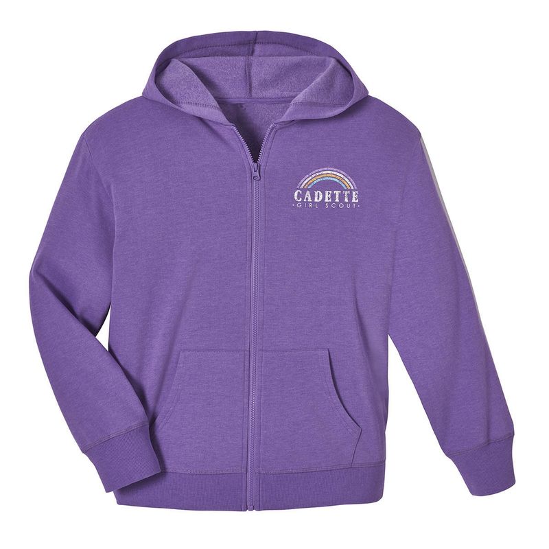 Special Order - Cadette Buttery Soft Purple Zip-Up Hoodie