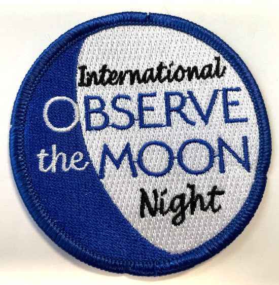 International Observe the Moon Night Fun Patch (blue border)