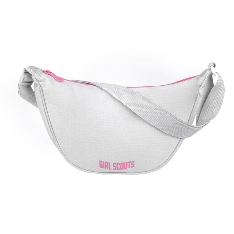 Gray and Pink Everyday Crossbody Bag