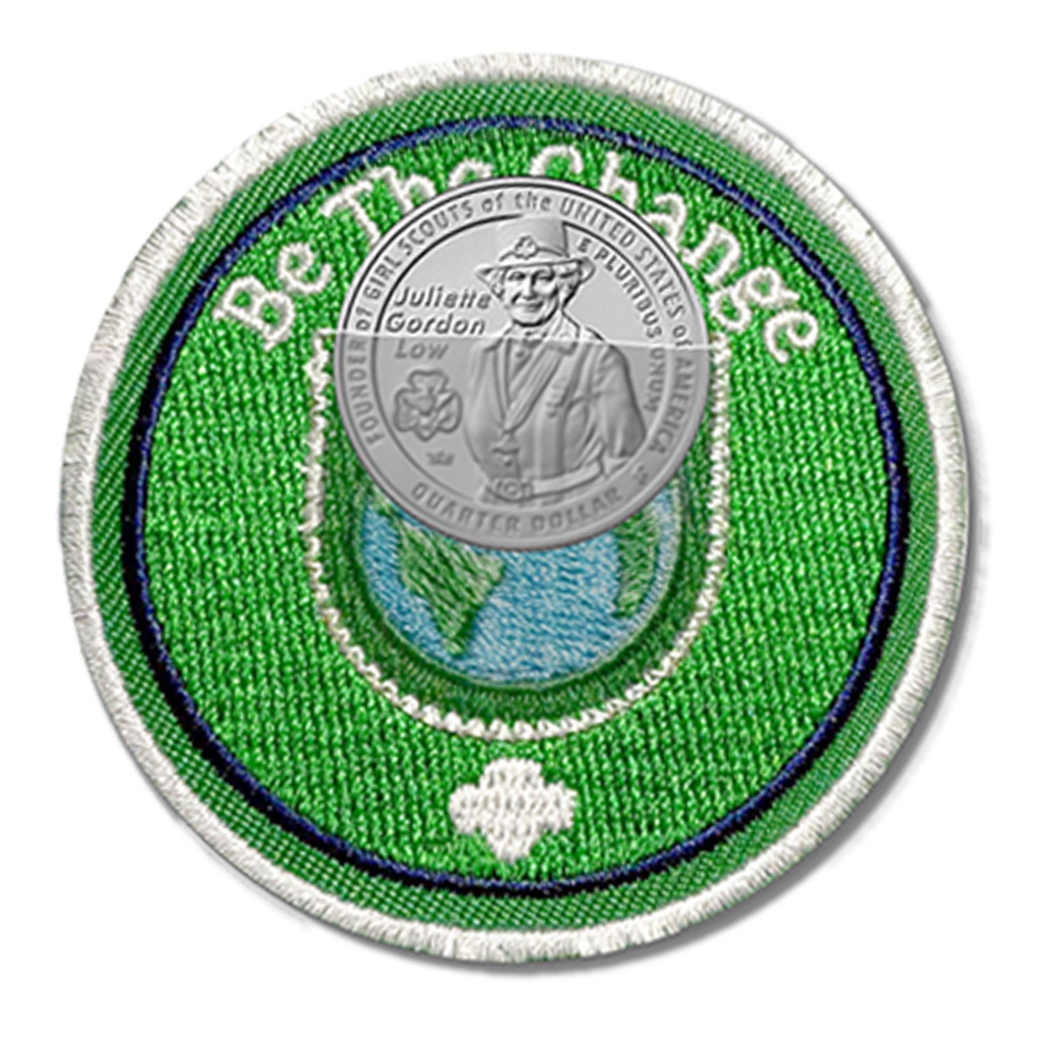 Juliette Gordon Low Quarter Coin Holder Fun Patch