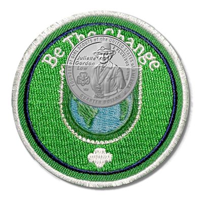 Juliette Gordon Low Quarter Coin Holder Fun Patch