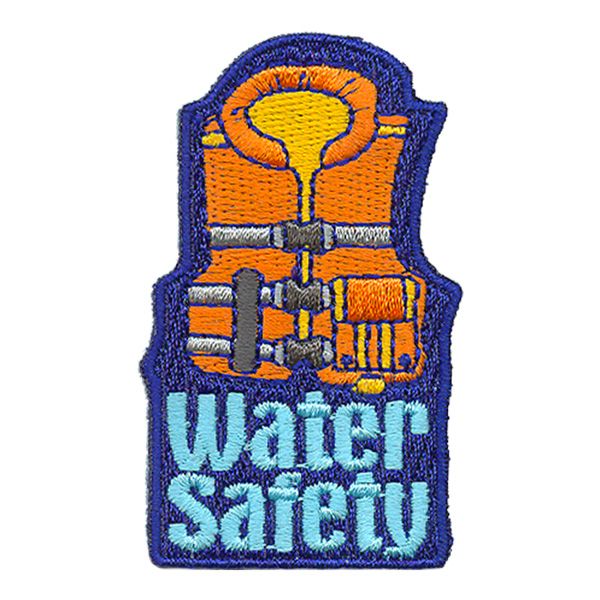 Water Safety Fun Patch (orange life vest)