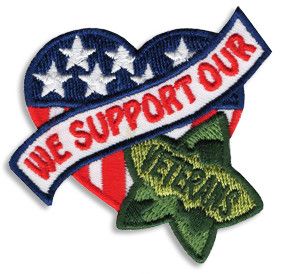 We Support Our Veterans Fun Patch