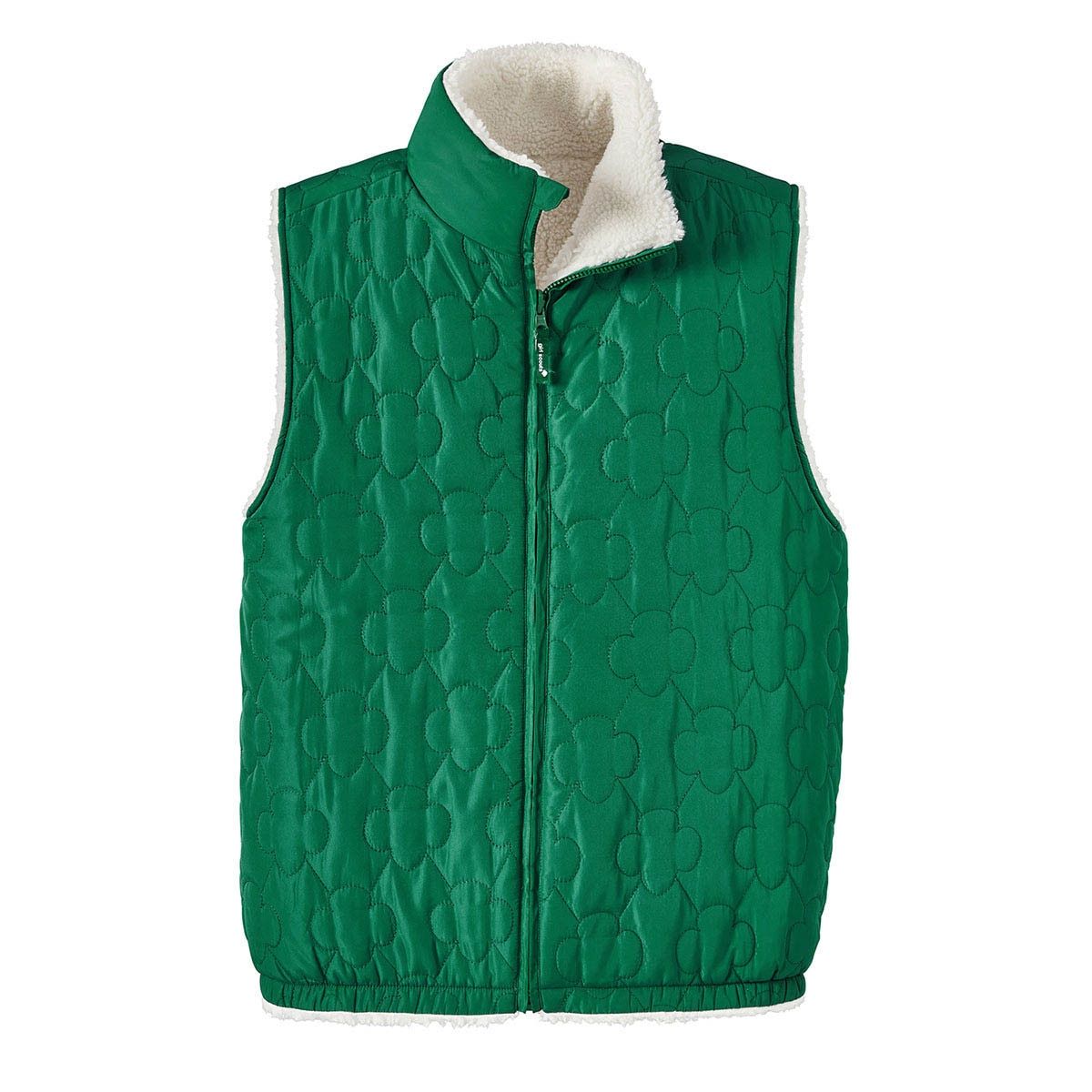 Reversible Trefoil Puffer Vest