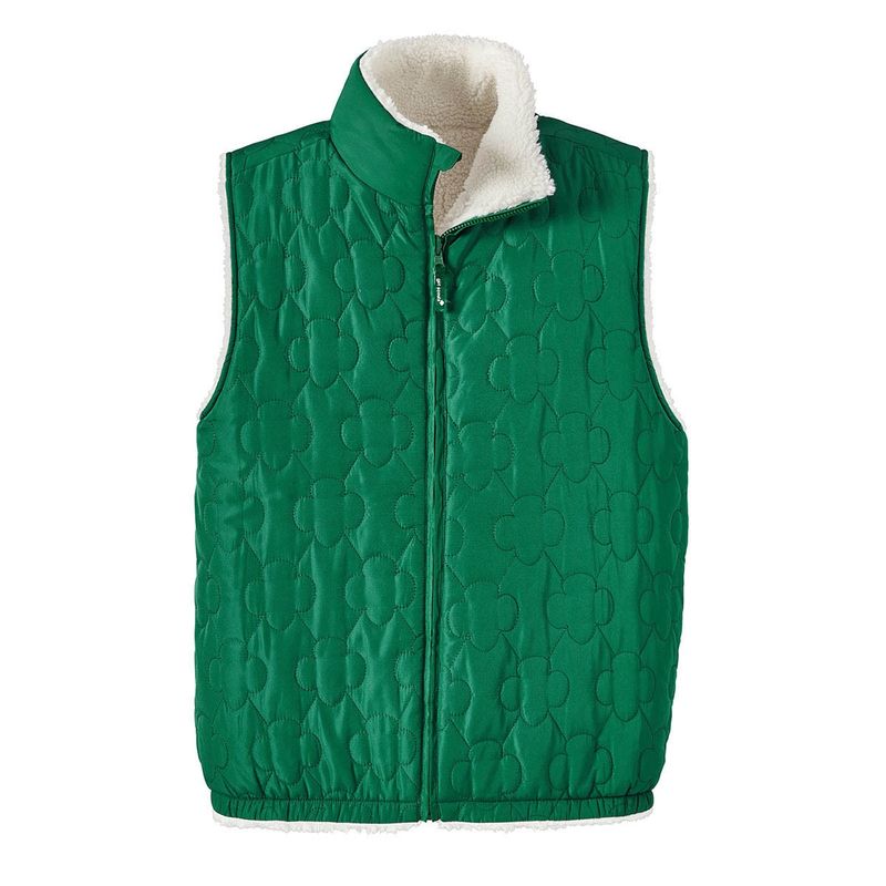 Reversible Trefoil Puffer Vest