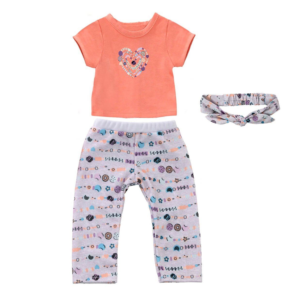 18" Doll Outfit - Cookie Pajama Set