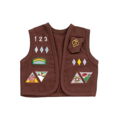 18" Doll Outfit - Brownie Vest