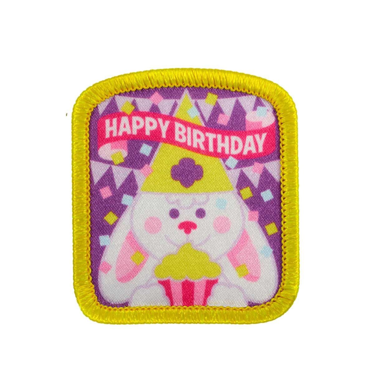 Happy Birthday Fun Patch - Bunny