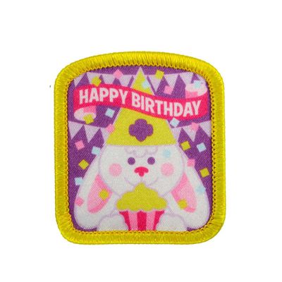Happy Birthday Fun Patch - Bunny