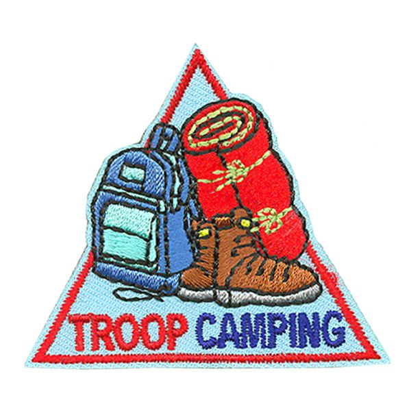 Troop Camping Fun Patch (triangle)