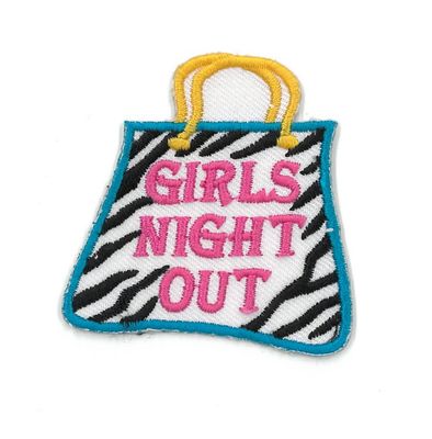 Girls Night Out Fun Patch - Zebra Handbag *