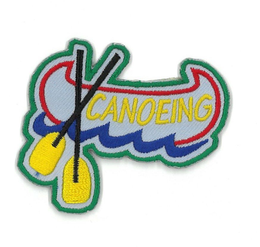 Canoeing Fun Patch - Blue Canoe*