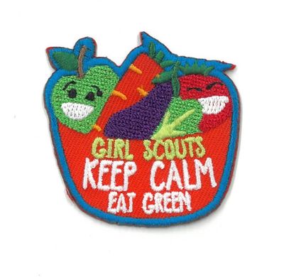 Keep Calm Eat Green Fun Patch*