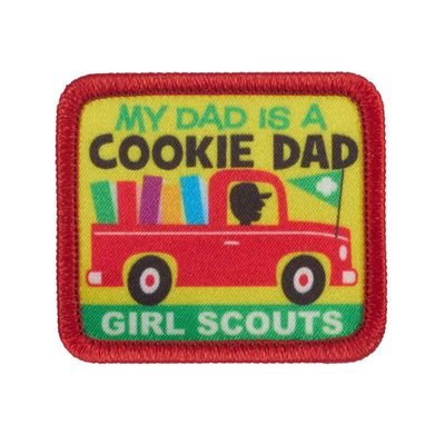My Dad Is A Cookie Dad Fun Patch - Red Truck