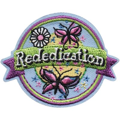 Rededication Fun Patch  (Butterflies and Banner)