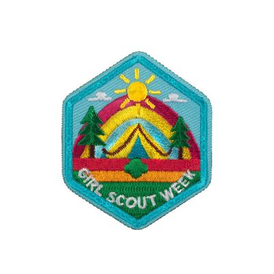 Girl Scout Week Fun Patch - Tent