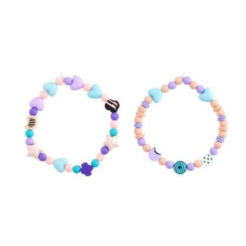Friendship Bead Cookie Bracelet Set - Pack of 2