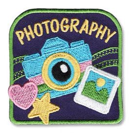 Photography Fun Patch (green border)
