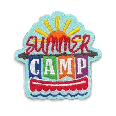 Summer Camp Fun Patch (Sun and Canoe)