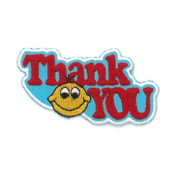 Thank You Fun Patch - Smiley Face