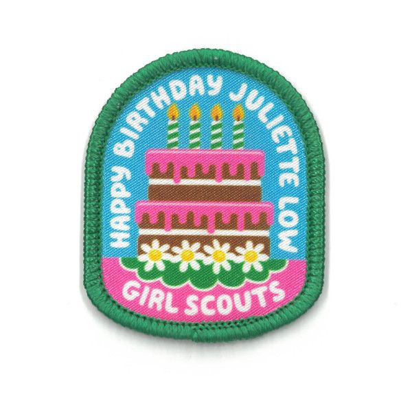 Happy Birthday Juliette Low Fun Patch (Cake)