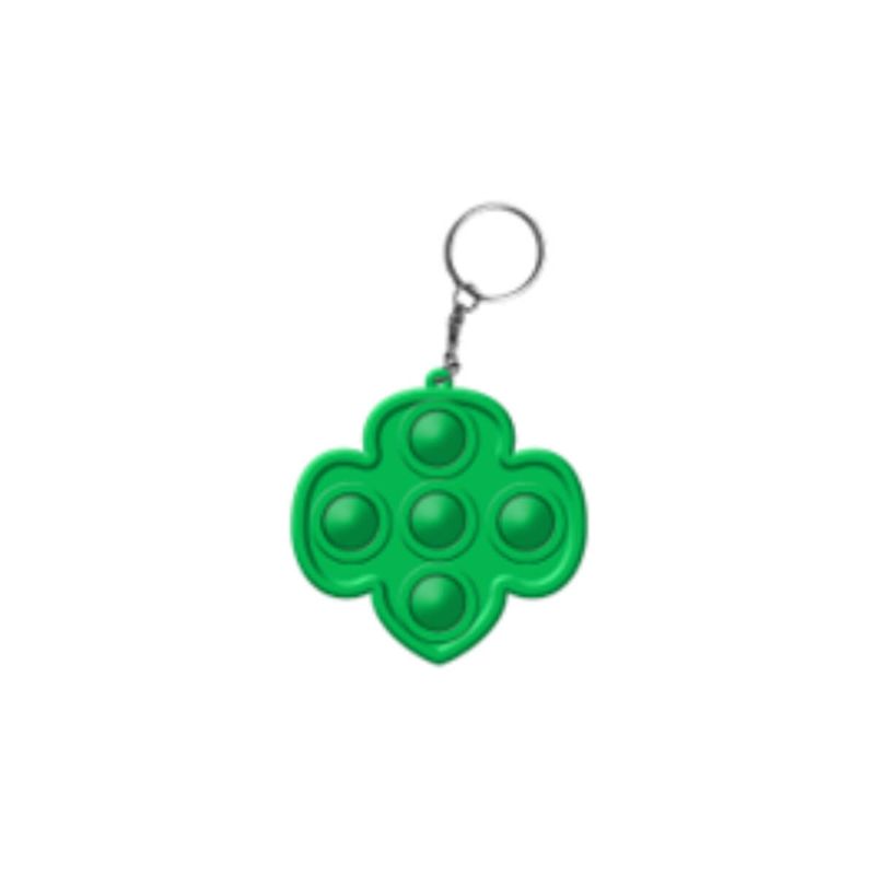 Trefoil Fidget Pop-It Keychain