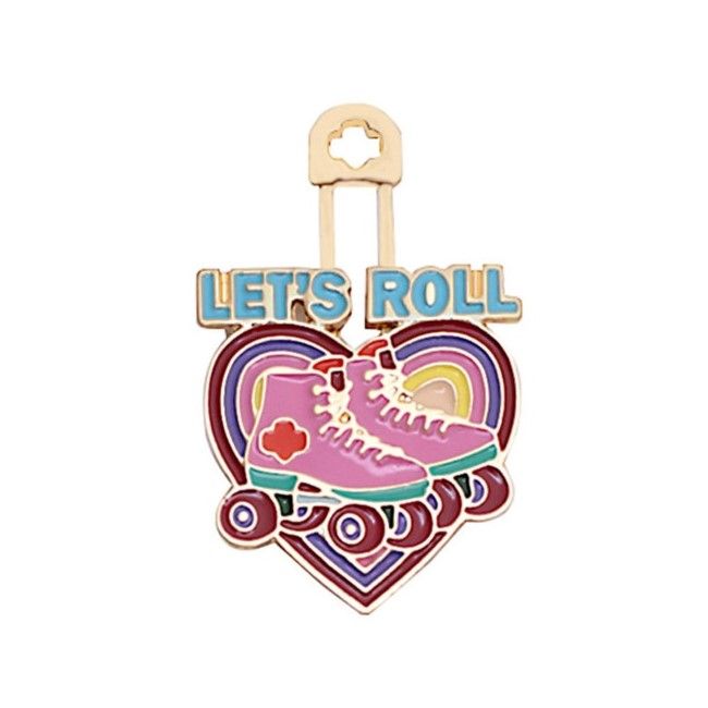 Personal Pin - Let's Roll - Rollerskating*
