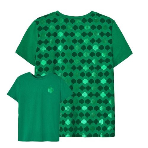 Green Repeating Trefoil T-Shirt