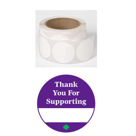 Cookie Thank You Sticker Roll (100 Stickers)