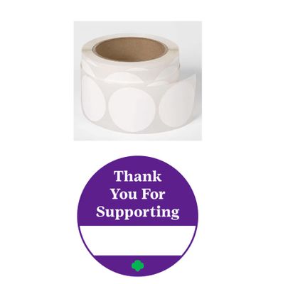 Cookie Thank You Sticker Roll (100 Stickers)