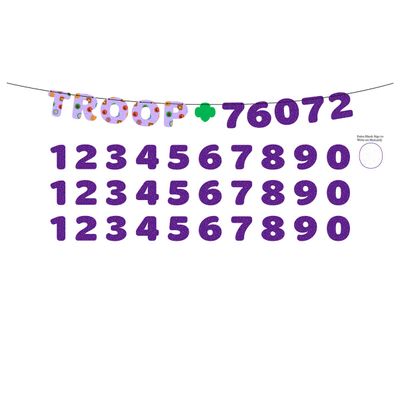 Troop Number Cookie Banner