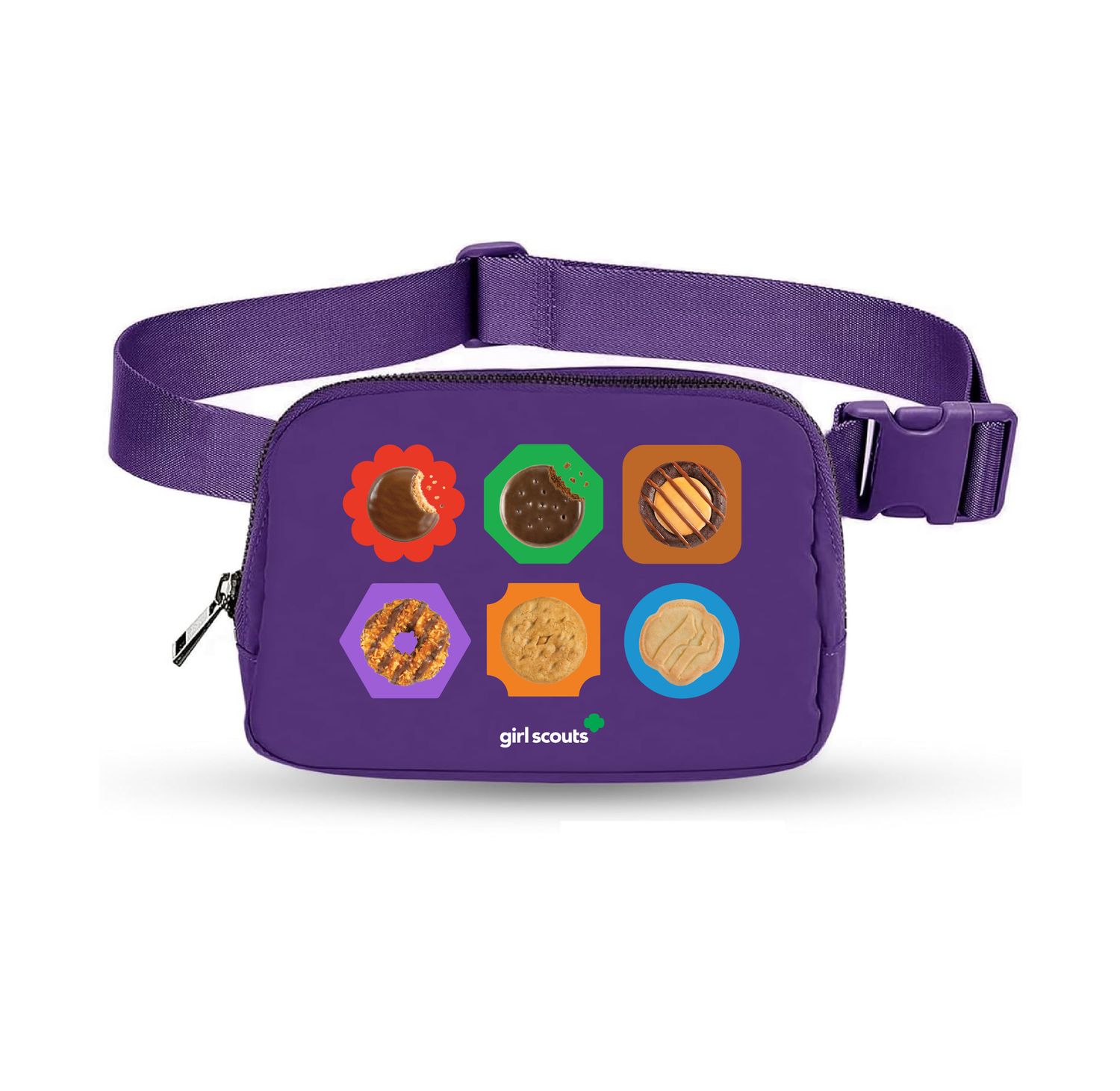 Purple Cookie Belt Bag